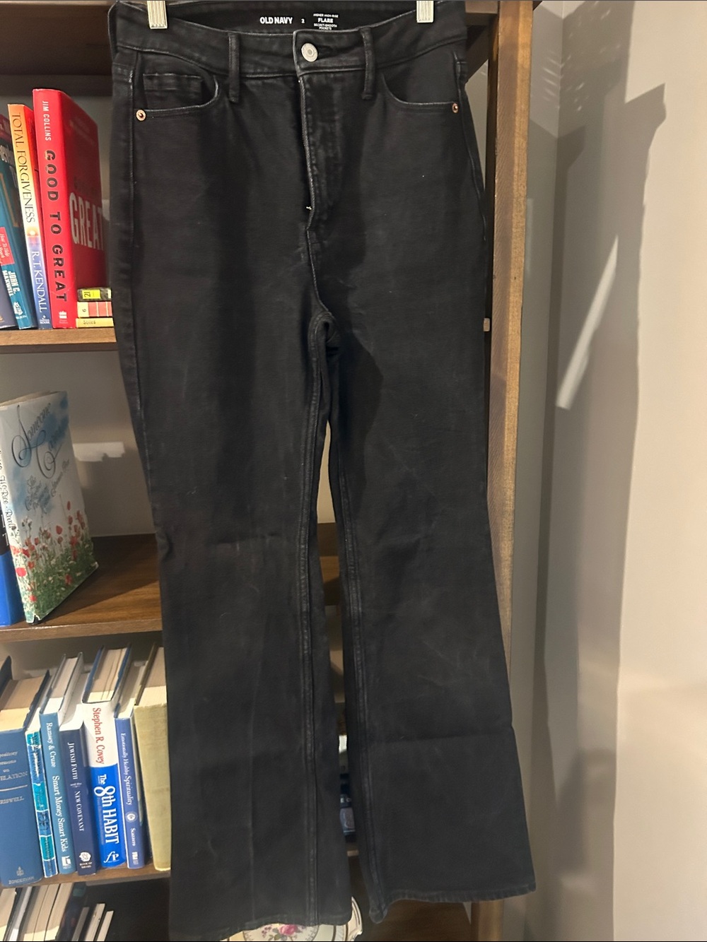Old Navy Black High-Rise Flare Jeans